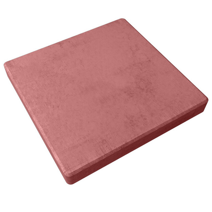 Квадратная тротуарная плитка 300х300х50 Красный