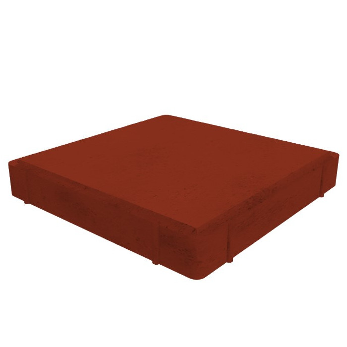 Квадратная тротуарная плитка 500х500х80 мм Красный